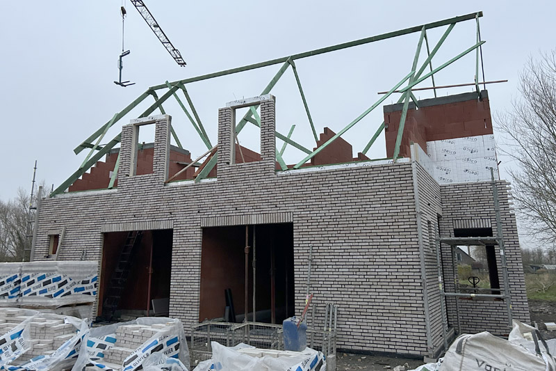 Dakconstructies voor koppelwoningen in Mullem