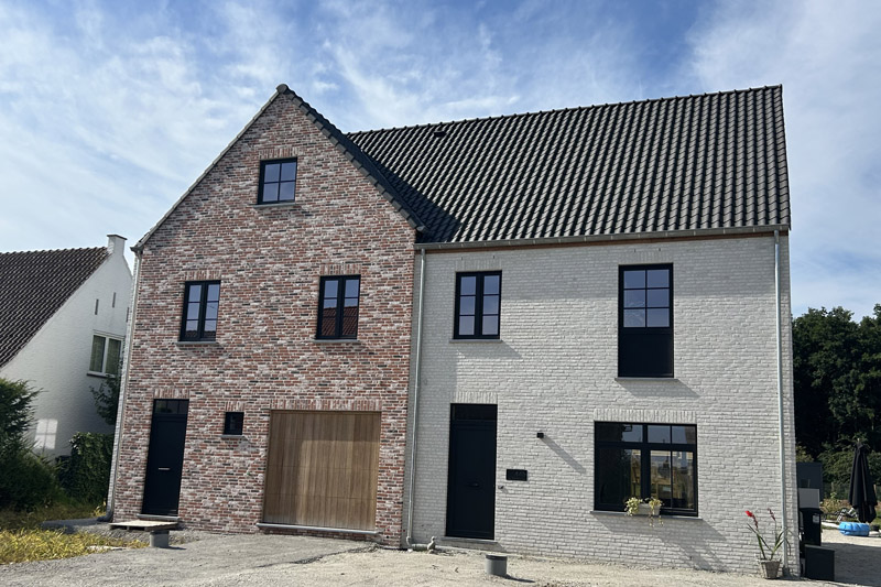 Dakconstructies voor koppelwoningen in Mullem