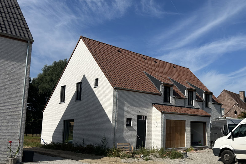Dakconstructies voor koppelwoningen in Mullem