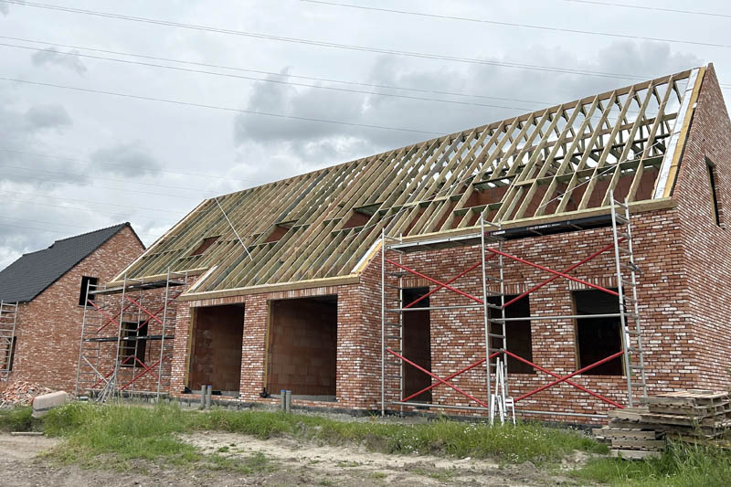 Dakconstructies voor nieuwbouw in Wortegem