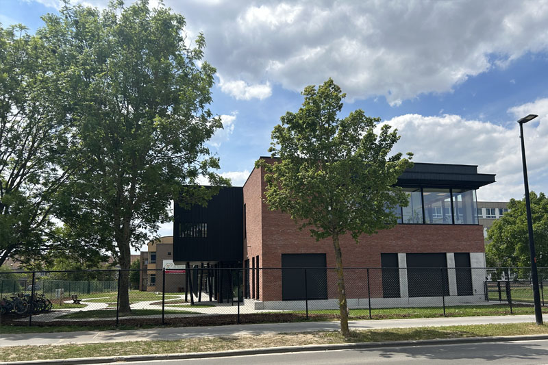 GO-school in Kuurne met houtskeletconstructie