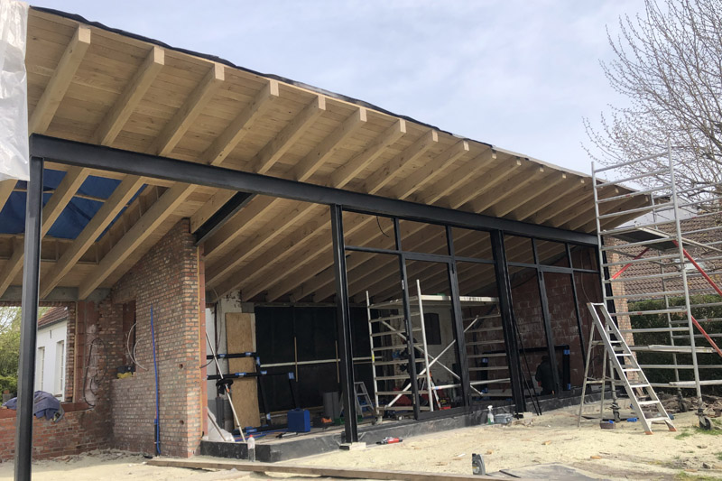 Totaalverbouwing in Huise